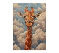 Jigsaw Puzzles for Adults 38x26cm/1000pcs Giraffe Portrait Clouds Puzzles for Adults Relax Games Presents for Women Fun Activities at Home 38x26cm/1000pcs