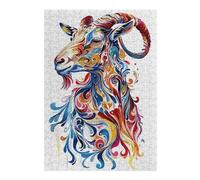 Jigsaw Puzzles for Adults 38x26cm/1000pcs Goat Colorful Pop Art Puzzles for Adults Fun Games Difficult Challenge Unique Birthday And Xmas Gifts 38x26cm/1000pcs