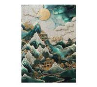 Jigsaw Puzzles for Adults 38x26cm/1000pcs Golden Kintsugi Sanctuary Jigsaw Puzzle Toy Wall Decor Difficult Challenge Deal As Gifts for The Whole Family 38x26cm/1000pcs