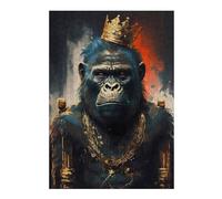 Jigsaw Puzzles for Adults 38x26cm/1000pcs Gorilla Fantasy Genre Jigsaw Puzzle Toy Wall Decor Difficult Challenge Deal As Gifts for The Whole Family 38x26cm/1000pcs