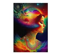 Jigsaw Puzzles for Adults 38x26cm/1000pcs Lady Synesthesia Percepts Jigsaws for Adults Relaxing Games Improve Memory for Birthday, Chrismas 38x26cm/1000pcs