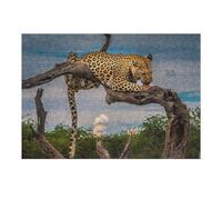 Jigsaw Puzzles for Adults 38x26cm/1000pcs Leopard Resting on Tree Branch Puzzle for Adults Relax Games Difficult Hard Gifts for Friends And Family 38x26cm/1000pcs