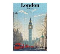 Jigsaw Puzzles for Adults 38x26cm/1000pcs London England Travel Jigsaw Puzzle Toy Wall Decor Difficult Challenge Deal As Gifts for The Whole Family 38x26cm/1000pcs