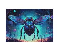 Jigsaw Puzzles for Adults 38x26cm/1000pcs Magical Bioluminescent Beetle in Fantasy Forest Puzzle for Adults Relax Games Difficult Hard Gifts for Friends And Family 38x26cm/1000pcs