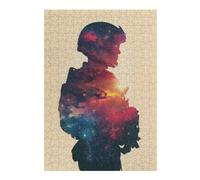 Jigsaw Puzzles for Adults 38x26cm/1000pcs Military Galaxy Silhouette Puzzles for Adults Anti-Stress Toys Perfect Decoration Gifts for Friends And Family 38x26cm/1000pcs