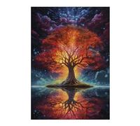 Jigsaw Puzzles for Adults 38x26cm/1000pcs Multicolor Tree Art Jigsaw for Adults DIY Toys Analysis And Logic Great Gift for Gaming 38x26cm/1000pcs