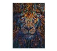 Jigsaw Puzzles for Adults 38x26cm/1000pcs Mystical Abstract Lion Jigsaw for Adults Brain Teaser Game A Work of Art Birthday Present, Gifts, 38x26cm/1000pcs