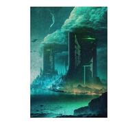 Jigsaw Puzzles for Adults 38x26cm/1000pcs Neon Cityscape Future Metropolis Jigsaws for Adults Relaxing Games Improve Memory for Birthday, Chrismas 38x26cm/1000pcs