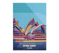 Jigsaw Puzzles for Adults 38x26cm/1000pcs Opera Sidney Australia Jigsaws for Adults Relaxing Games Improve Memory for Birthday, Chrismas 38x26cm/1000pcs