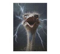 Jigsaw Puzzles for Adults 38x26cm/1000pcs Ostrich Lightning Jigsaw Puzzle Anti-Stress Toys Hand Speed Race Gifts for Friends And Family 38x26cm/1000pcs
