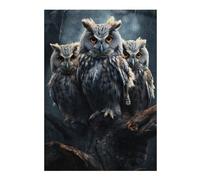 Jigsaw Puzzles for Adults 38x26cm/1000pcs Owl Triplets Jigsaw for Adults Brain Teaser Game A Work of Art Birthday Present, Gifts, 38x26cm/1000pcs