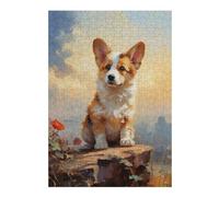 Jigsaw Puzzles for Adults 38x26cm/1000pcs Pembroke Welsh Corgi Puzzles for Adults Relax Games Presents for Women Fun Activities at Home 38x26cm/1000pcs