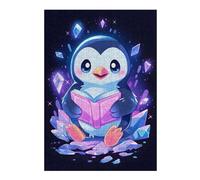 Jigsaw Puzzles for Adults 38x26cm/1000pcs Penguin Reading A Book Adult Puzzles Brain Teaser Game Hand Speed Race Unique Birthday And Gifts 38x26cm/1000pcs