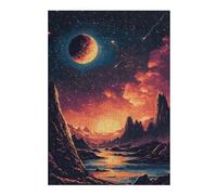 Jigsaw Puzzles for Adults 38x26cm/1000pcs Pixelated Alien Landscape Puzzles for Adults Relax Games Presents for Women Fun Activities at Home 38x26cm/1000pcs