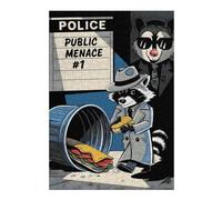 Jigsaw Puzzles for Adults 38x26cm/1000pcs Raccoon Public Menace Comic Adult Puzzles Hands-on Game Stress Reliever Fun at Home Activities, 38x26cm/1000pcs