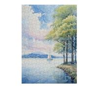 Jigsaw Puzzles for Adults 38x26cm/1000pcs Sail at Dawn Puzzles for Adults Relax Games Presents for Women Fun Activities at Home 38x26cm/1000pcs