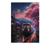 Jigsaw Puzzles for Adults 38x26cm/1000pcs Sakura Sunset Express Jigsaw Puzzle DIY Toys Enhance Memory Gifts for Friends And Family 38x26cm/1000pcs