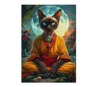Jigsaw Puzzles for Adults 38x26cm/1000pcs Siamese Cat Mystic Puzzle for Adults Relax Games Difficult Hard Gifts for Friends And Family 38x26cm/1000pcs