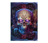Jigsaw Puzzles for Adults 38x26cm/1000pcs Skull Machine Neu Puzzle for Adults Relaxing Games Stress Reliever Help The Brain Exercise 38x26cm/1000pcs