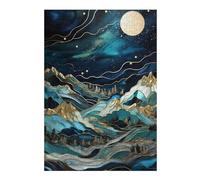 Jigsaw Puzzles for Adults 38x26cm/1000pcs Starry Night Moonlit Peaks Jigsaw Puzzle DIY Toys Enhance Memory Gifts for Friends And Family 38x26cm/1000pcs