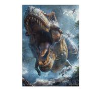 Jigsaw Puzzles for Adults 38x26cm/1000pcs T-Rex Roaring Jigsaw Puzzle Toy Wall Decor Difficult Challenge Deal As Gifts for The Whole Family 38x26cm/1000pcs