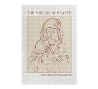 Jigsaw Puzzles for Adults 38x26cm/1000pcs The Virgin in Prayer Jigsaw Puzzle Toy Wall Decor Difficult Challenge Deal As Gifts for The Whole Family 38x26cm/1000pcs