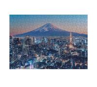 Jigsaw Puzzles for Adults 38x26cm/1000pcs Tokyo Sunset Adult Jigsaw Hands-on Game Analysis And Logic Fun at Home Activities, 38x26cm/1000pcs