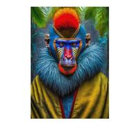 Jigsaw Puzzles for Adults 38x26cm/1000pcs Tropical Mandrill Joy Adult Puzzles Brain Teaser Game Hand Speed Race Unique Birthday And Gifts 38x26cm/1000pcs