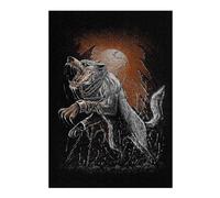 Jigsaw Puzzles for Adults 38x26cm/1000pcs Viking Wolf Norse Fenrir Jigsaw Puzzle Toy Wall Decor Difficult Challenge Deal As Gifts for The Whole Family 38x26cm/1000pcs