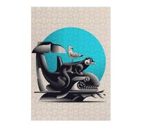 Jigsaw Puzzles for Adults 38x26cm/1000pcs Whale, Otter, And Seagull Illustration Puzzles for Adults Relaxing Games Improve Memory Gifts for Friends And Family 38x26cm/1000pcs