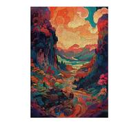 Jigsaw Puzzles for Adults 38x26cm/1000pcs Whimsical Forest Sunset -1 Adult Puzzles Fun Games But Fun And Humorous Gifts for Friends And Family 38x26cm/1000pcs