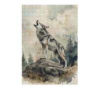 Jigsaw Puzzles for Adults 38x26cm/1000pcs Wolf Call of The Wild Jigsaw Relaxing Games Analysis And Logic Unique Birthday And Xmas Gifts 38x26cm/1000pcs