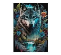 Jigsaw Puzzles for Adults 38x26cm/1000pcs Wolf's Majesty Nature's Symphony Jigsaws for Adults Family Games Birthday Present Christmas Birthday Gifts 38x26cm/1000pcs