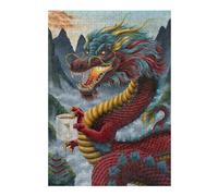 Jigsaw Puzzles for Adults 38x26cm/1000pcs Zhulong Coffee Dragon Teenagers Puzzles Family Games Analysis And Logic Challenging Game Gifts 38x26cm/1000pcs