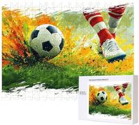 Jigsaw Puzzles for Adults 4000, 4000 Piece Jigsaw Puzzles for Adults, Wooden Game for The Whole for Men, football Pzzle for Christmas Decorations, Gifts for Women, black Pattern PjY781 H-9