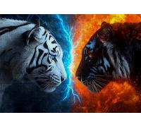 Jigsaw Puzzles for Adults 4000 Animal Impossible Jigsaw for Adults Educational Games Tiger Puzzle 4000 Pieces Suitable Beginners and Girl Aged 14 up Also Women and Men Beautiful Gifts 141x87cm C-865