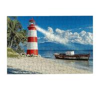 Jigsaw Puzzles for Adults 4000 Beach Jigsaws 4000 Pieces for Adults, Lighthouse Puzzles Challenging Educational Game, Impossible Wooden Puzzle for Home Decor, Gifts for Women, Gifts for Men, -2050