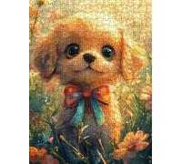 Jigsaw Puzzles for Adults 4000, Bow Dog 4000 Piece Jigsaw Puzzles for Adults, Challenging Puzzle Games, Classic Jigsaws, Impossible de Assemble Handmade Decorative, Fun Family Activities BXHZW0-389