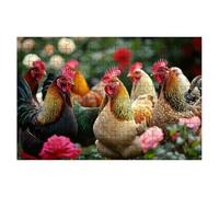 Jigsaw Puzzles for Adults 4000, Chicken Jigsaws 4000 Pieces for Adults, Impossible Jigsaws Puzzle Challenging Game for The Whole, Wooden Jigsaw Puzzles for Gifts for Women Men, Decor Theme:Rose -1556
