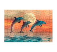 Jigsaw Puzzles for Adults 4000, Dolphin Jigsaws 4000 Pieces for Adults, Impossible Jigsaws Puzzle Challenging Game for The Whole, Wooden Jigsaw Puzzles for Gifts for Women Men, Decor Theme:Moon -1284