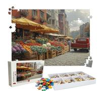 Jigsaw Puzzles for Adults 4000 Educational Game jigsaw puzzle Hard Difficult Challenging Large Puzzle Jigsaw Home Wall Decors Family Challenge Unique Gifts Theme: Architecture Fruit Puzzle W3H-993