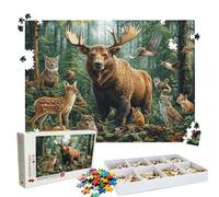 Jigsaw Puzzles for Adults 4000 Educational Game jigsaw puzzle Hard Difficult Challenging Large Puzzle Jigsaw Home Wall Decors Family Challenge Unique Gifts Theme: Forest Animals(2) Puzzle W3H-177