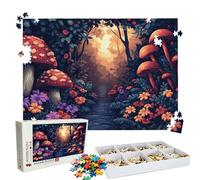 Jigsaw Puzzles for Adults 4000 Educational Game jigsaw puzzle Hard Difficult Challenging Large Puzzle Jigsaw Home Wall Decors Family Challenge Unique Gifts Theme: Mushroom Forest Puzzle W3H-107
