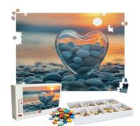 Jigsaw Puzzles for Adults 4000 Educational Game jigsaw puzzle Hard Difficult Challenging Large Puzzle Jigsaw Home Wall Decors Family Challenge Unique Gifts Women/Men Theme: Sunset Love Puzzle W3H-18