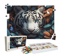 Jigsaw Puzzles for Adults 4000 Educational Game jigsaw puzzle Hard Difficult Challenging Large Puzzle Jigsaw Home Wall Decors Family Challenge Unique Gifts Theme: Animal Tiger(3) Puzzle W3H-799