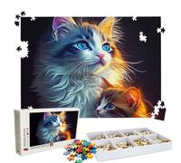 Jigsaw Puzzles for Adults 4000 Educational Game jigsaw puzzle Hard Difficult Challenging Large Puzzle Jigsaw Home Wall Decors Family Challenge Unique Gifts for Women/Men Theme: Cute Cat Puzzle W3H-6