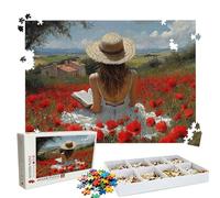 Jigsaw Puzzles for Adults 4000 Educational Game jigsaw puzzle Hard Difficult Challenging Large Puzzle Jigsaw Home Wall Decors Family Challenge Unique Gifts Women/Men Theme: Poppy Woman Puzzle W3H-421
