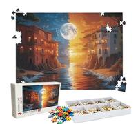 Jigsaw Puzzles for Adults 4000 Educational Game jigsaw puzzle Hard Difficult Challenging Large Puzzle Jigsaw Home Wall Decors Family Challenge Unique Gifts Theme: Abstract Houses(5) Puzzle W3H-624