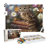 Jigsaw Puzzles for Adults 4000 Educational Game jigsaw puzzle Hard Difficult Challenging Large Puzzle Jigsaw Home Wall Decors Family Challenge Unique Gifts for Women/Men Theme: Book Owl Puzzle W3H-269