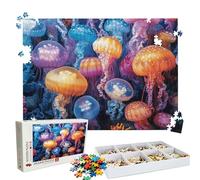 Jigsaw Puzzles for Adults 4000 Educational Game jigsaw puzzle Hard Difficult Challenging Large Puzzle Jigsaw Home Wall Decors Family Challenge Unique Gifts Theme: Dream Jellyfish(2) Puzzle W3H-96